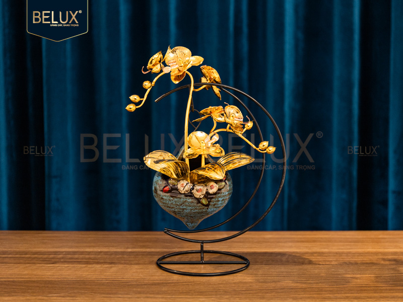 Lan Vũ Điệu mạ vàng 24k&nbsp;20x11x19cm